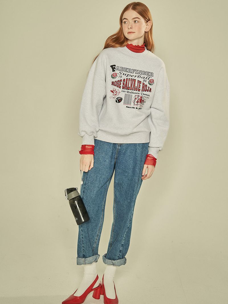 FABERFINGER(フェーバーフィンガー)の「Superball Lettering Sweatshirt (Melange)(Tops)」
