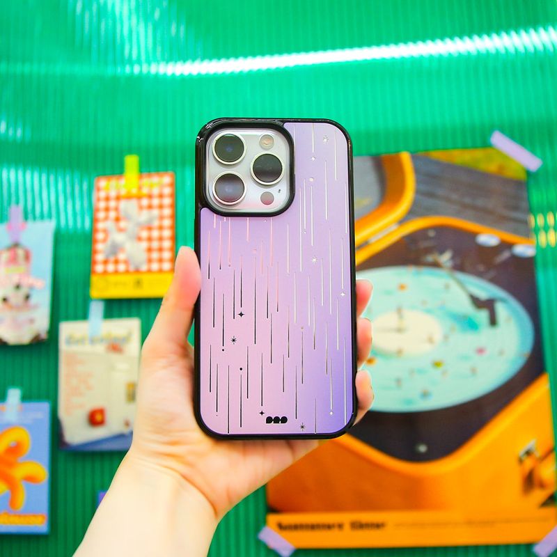 【MADE】 Star Shower glass Mirror bumper case