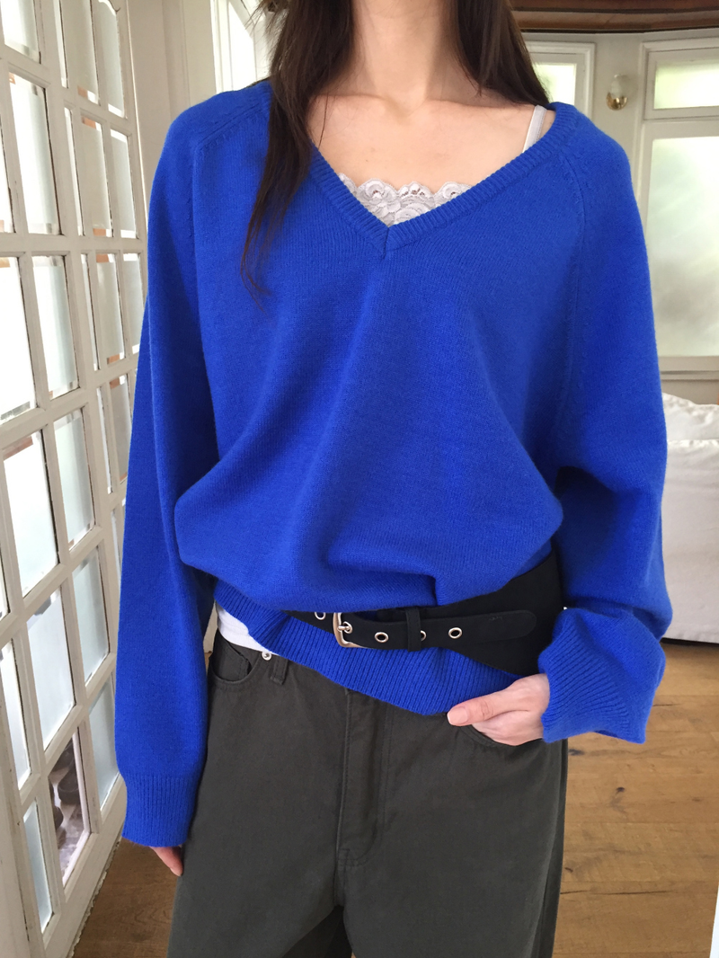 Encore Wool V-neck Knit (5color)