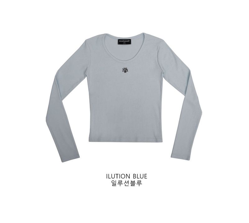 STITCH U NECK LONG SLEEVE T-SHIRT