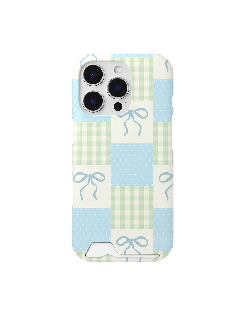ATEK(アテック)の「Ribbon Pattern Magsafe Card Hard Case(Blue)(Smartphone Accessories)」