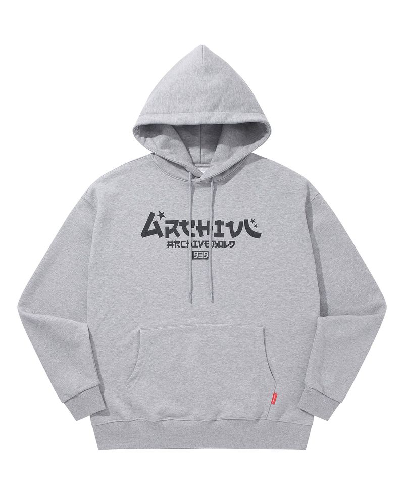 ARCHIVE BOLD(アーカイブボールド)の「JP LOGO HOOD (GRAY)(Tops)」