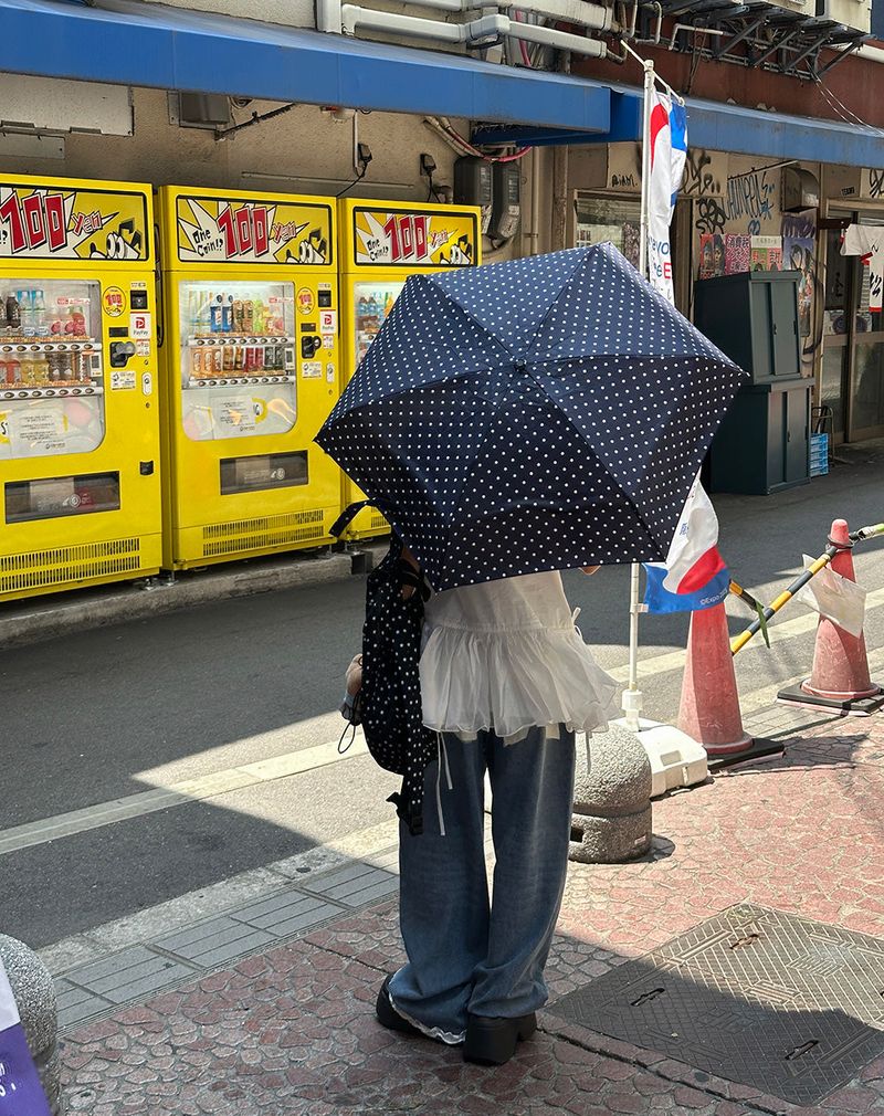 Pouch Bag Set Dotted Spots 5-tier Yangsan&Umbrella