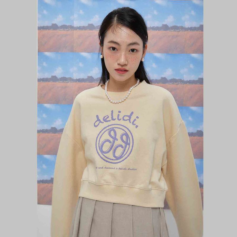 delidi(ディライディ)の「Cheerful logo short sweat shirt(Tops)」