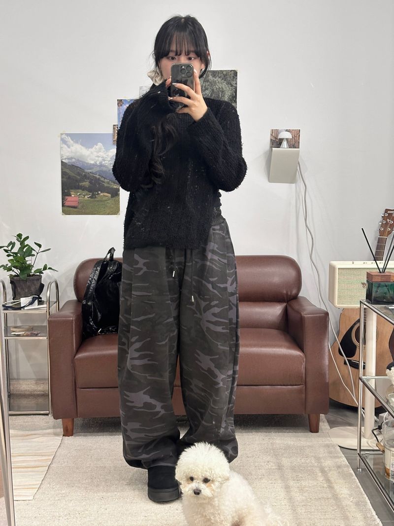 CAMO CARPENTER SNAP SWEAT PANTS