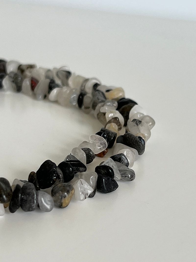 E.O stone necklace