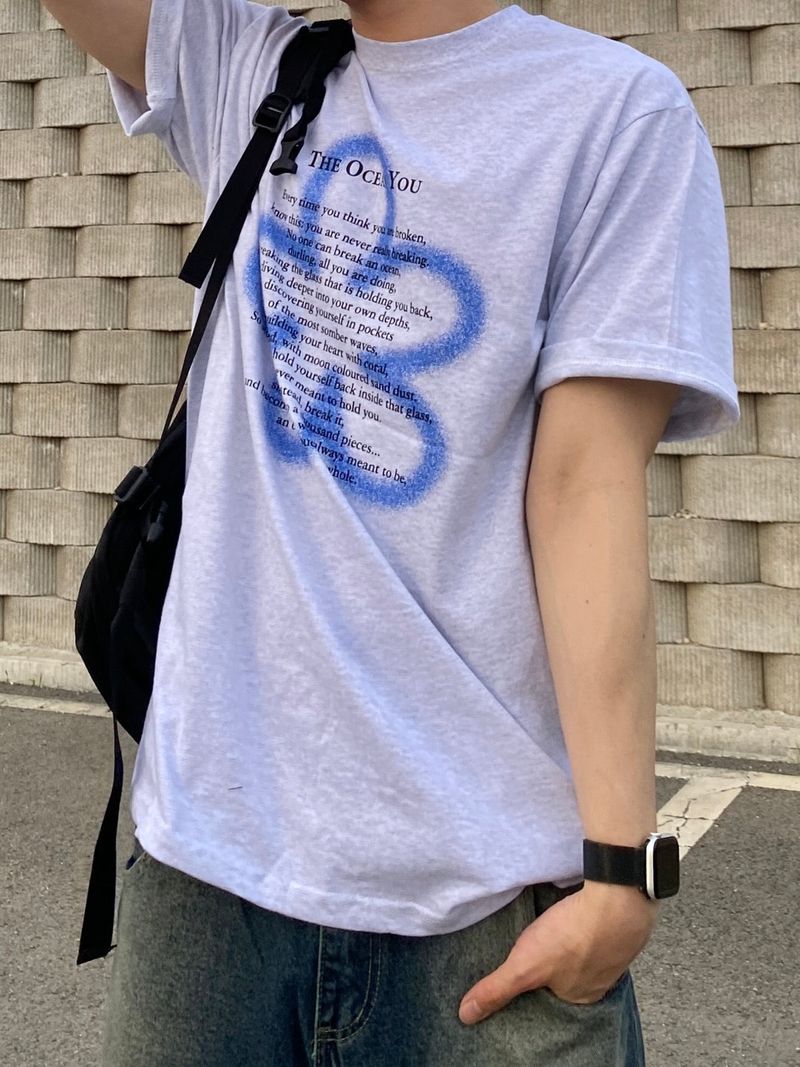 Clover lettering short sleeve T 4C
