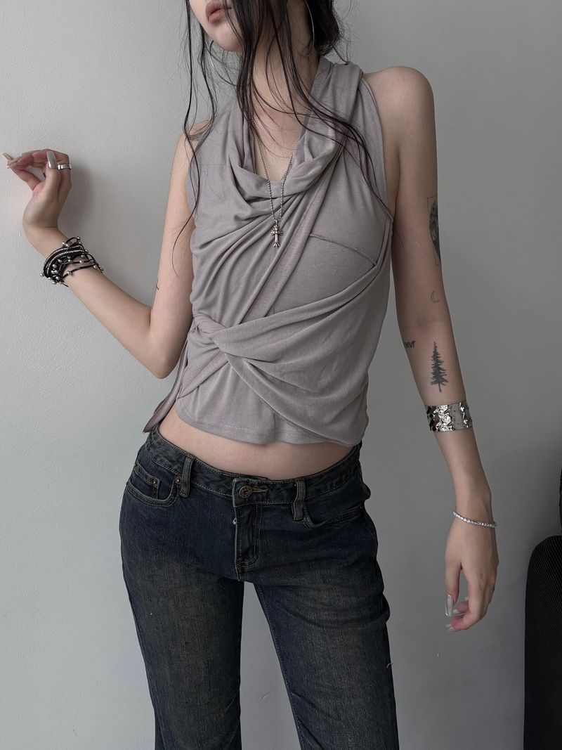 mood strap layered sleeveless (2color)