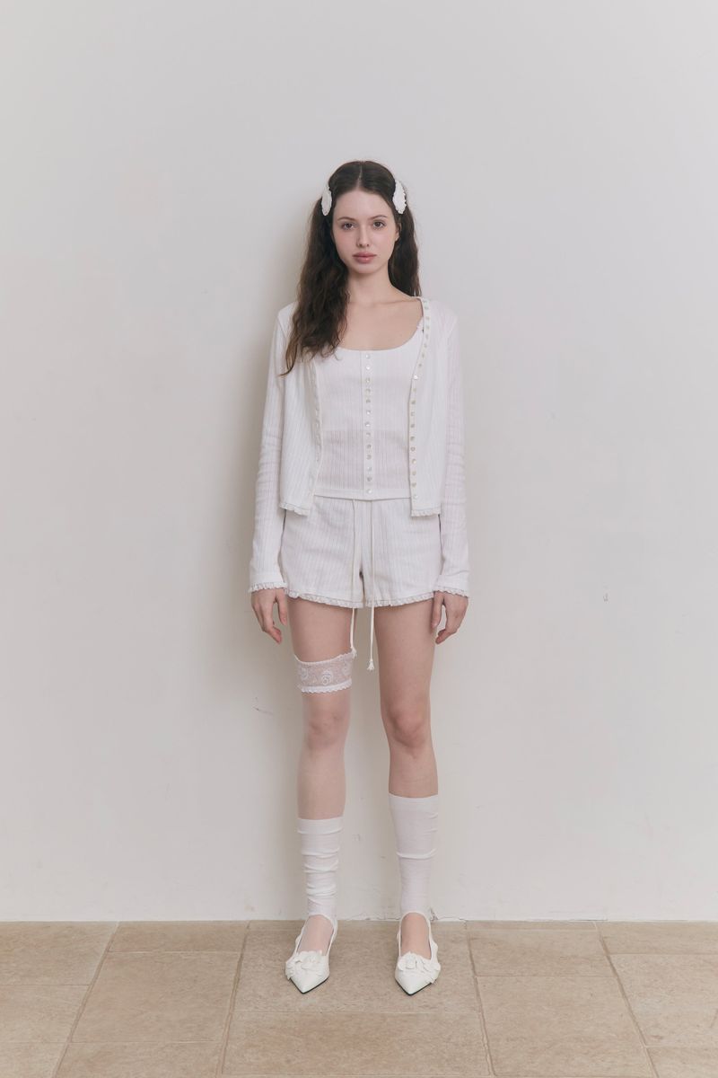 Sweet Dreams Lace Shorts (White)