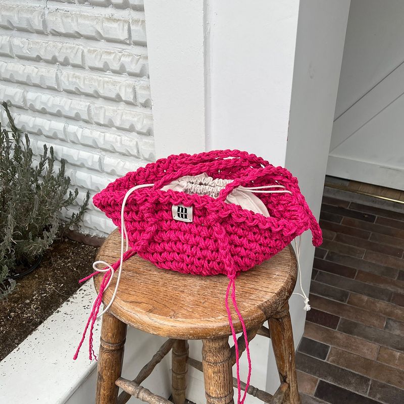 mondaywool（マンデーウール）の「baguette bag (cherry pink)（Bags）」