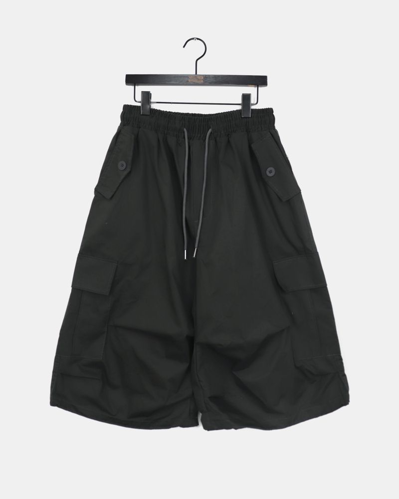 Neyo two-way string cargo Bermuda pants
