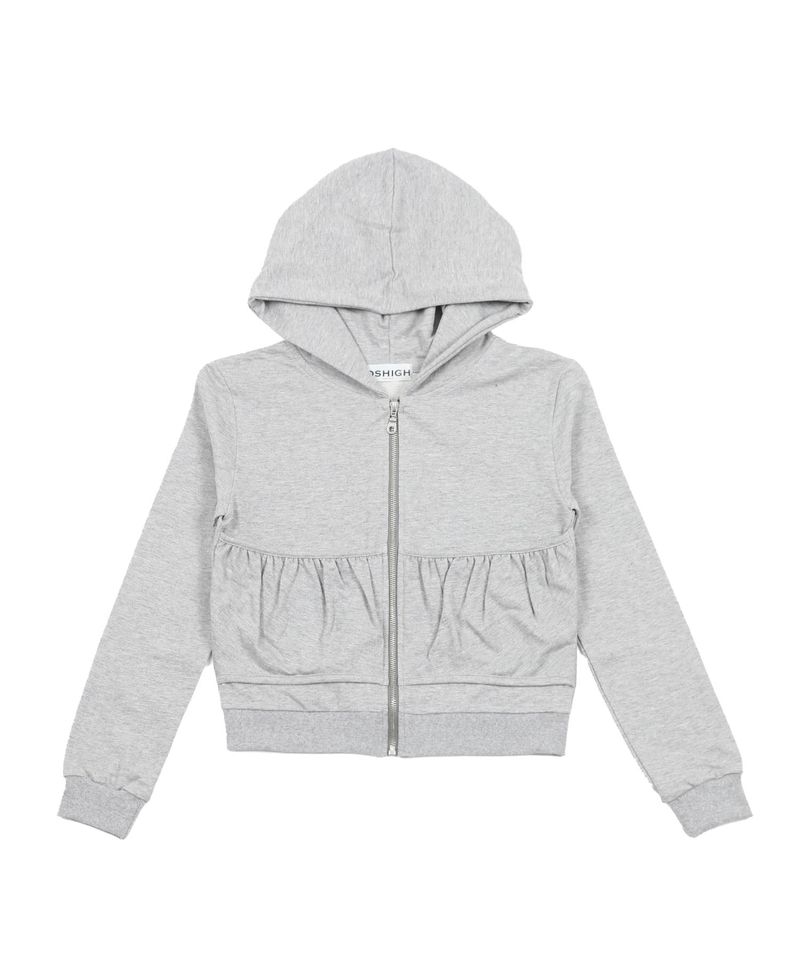  WRINKLE HOOD ZIP UP GREY
