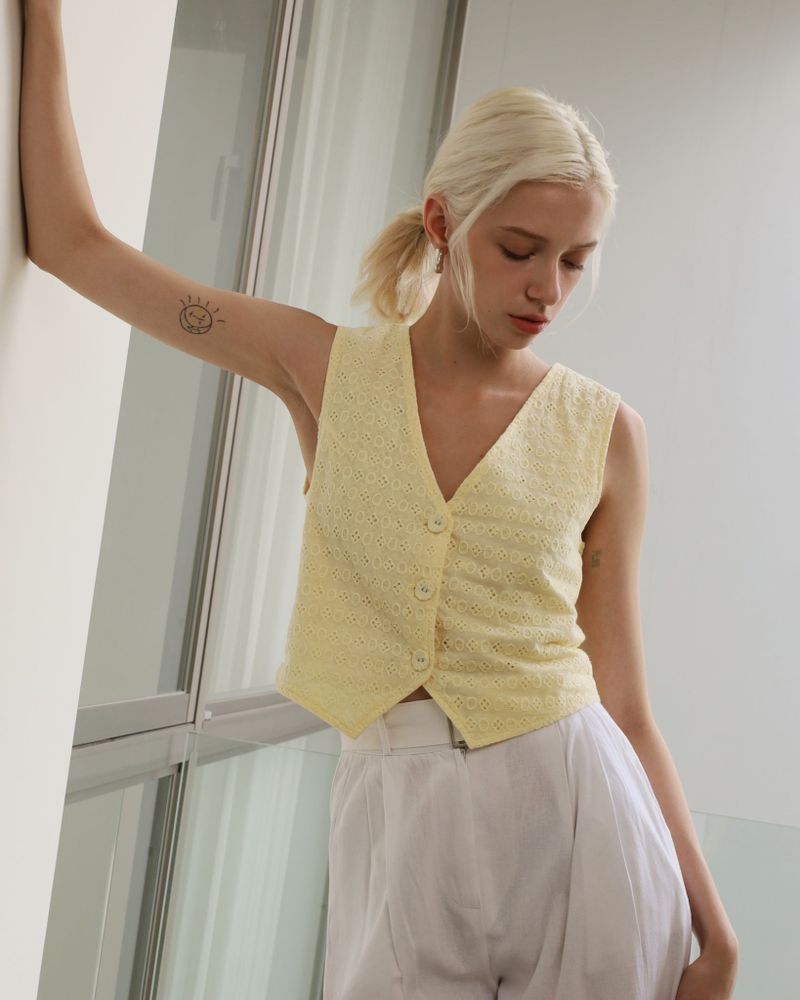 EVIE kimber VEST YELLOW