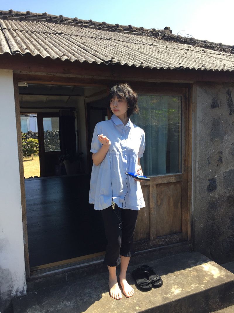 Melo Shirring Blouse (2color)