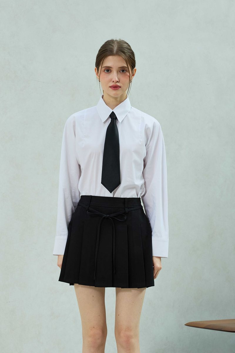 ARIKIM（アリキム）の「UNBALANCE SHIRRING SHIRT / WHITE（Tops）」