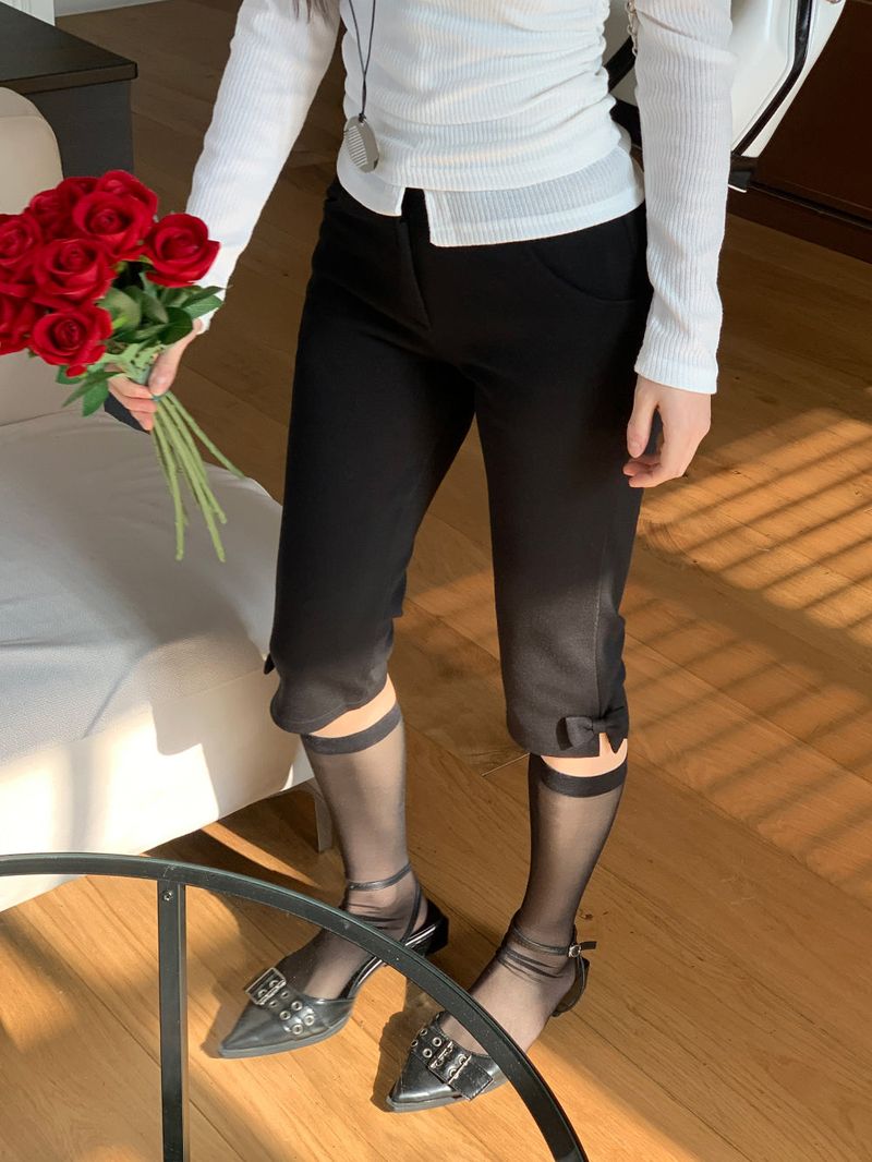 Blair Ribbon Biker Cari Pants