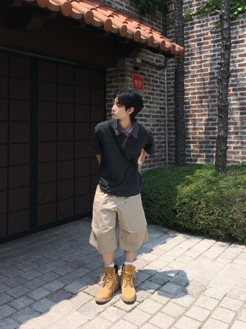 Rain Double Knee Bermuda Pants 2C