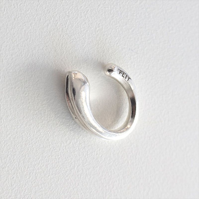 LEAF BOLD EAR CUFF (SILVER)