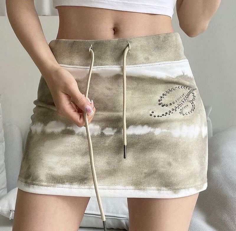 Seow（ソウ）の「436. B dia sk (gray, olive beige)（Skirts）」