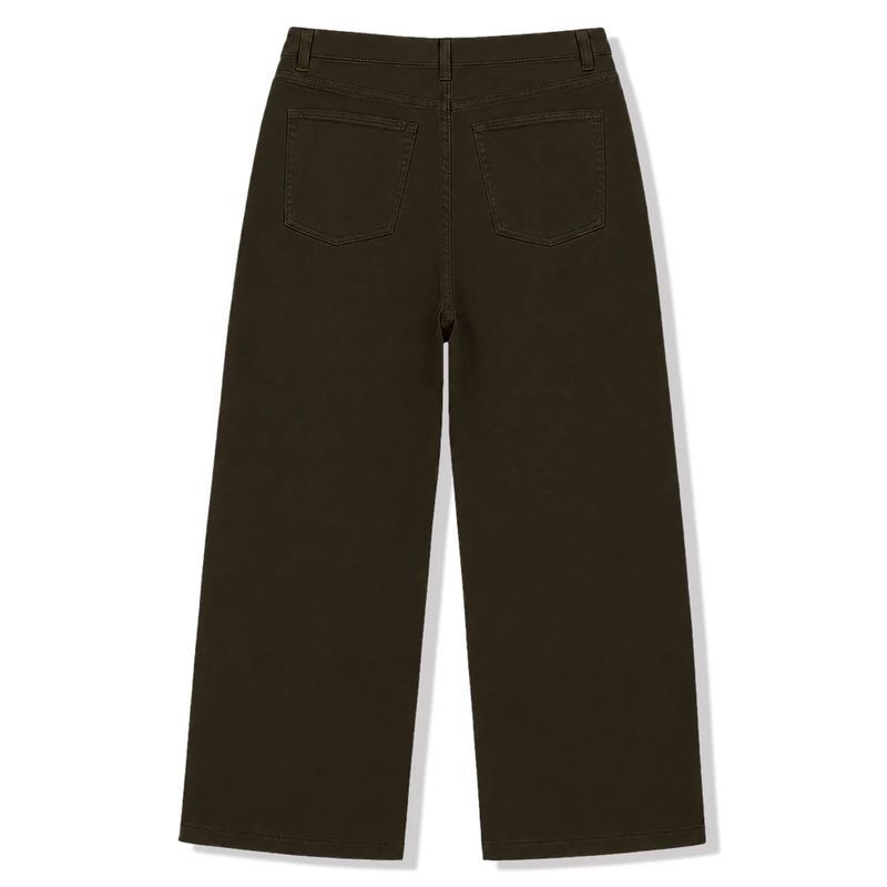 basic washing wide cotton pants (brown)