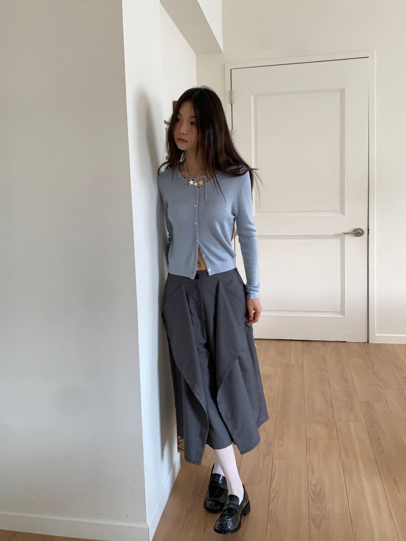 WOOL V-NECK CARDIGAN (5C)