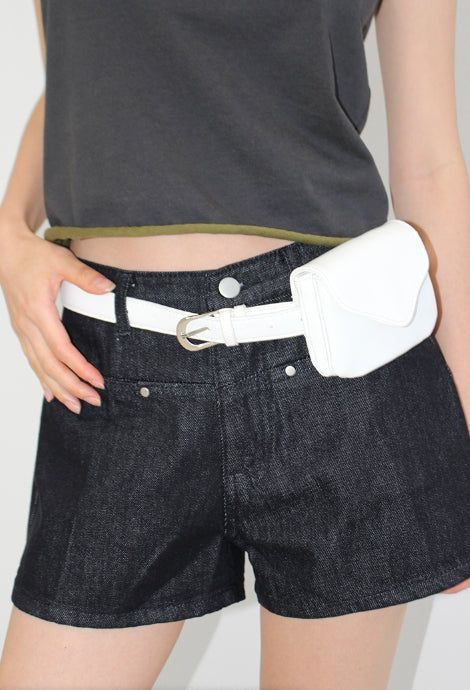 (2-WAY) LEATHER BELT BAG