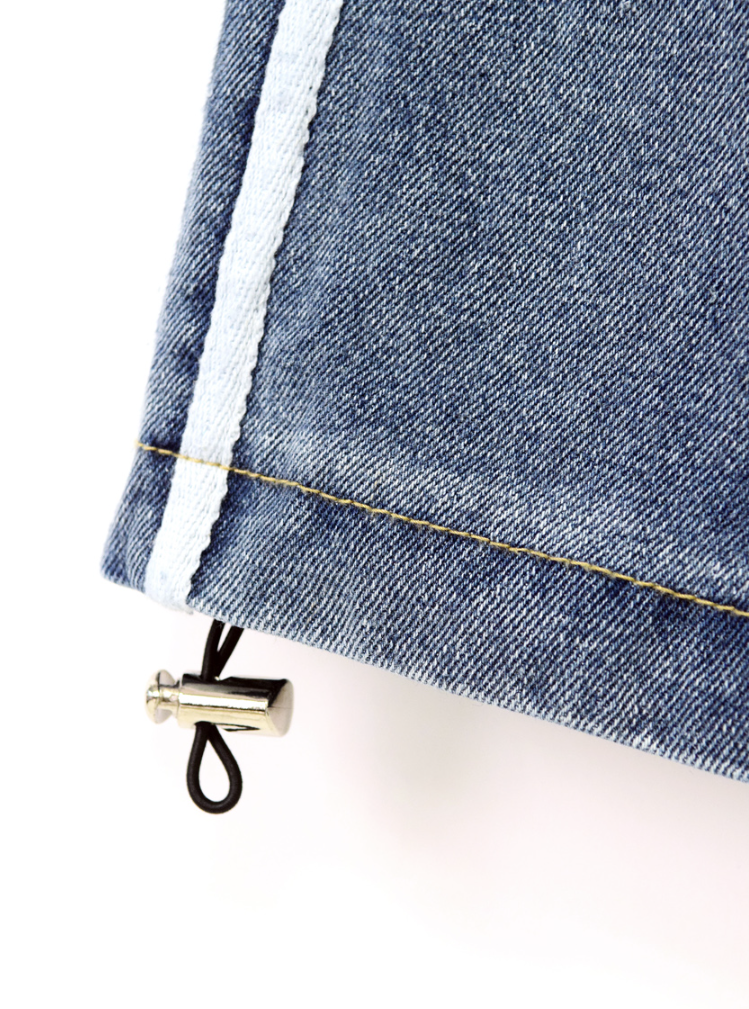 street track denim pants