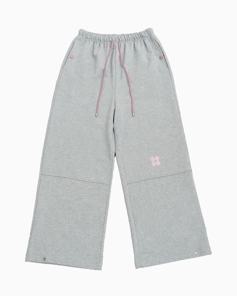 Snap curve sewat pants / gray