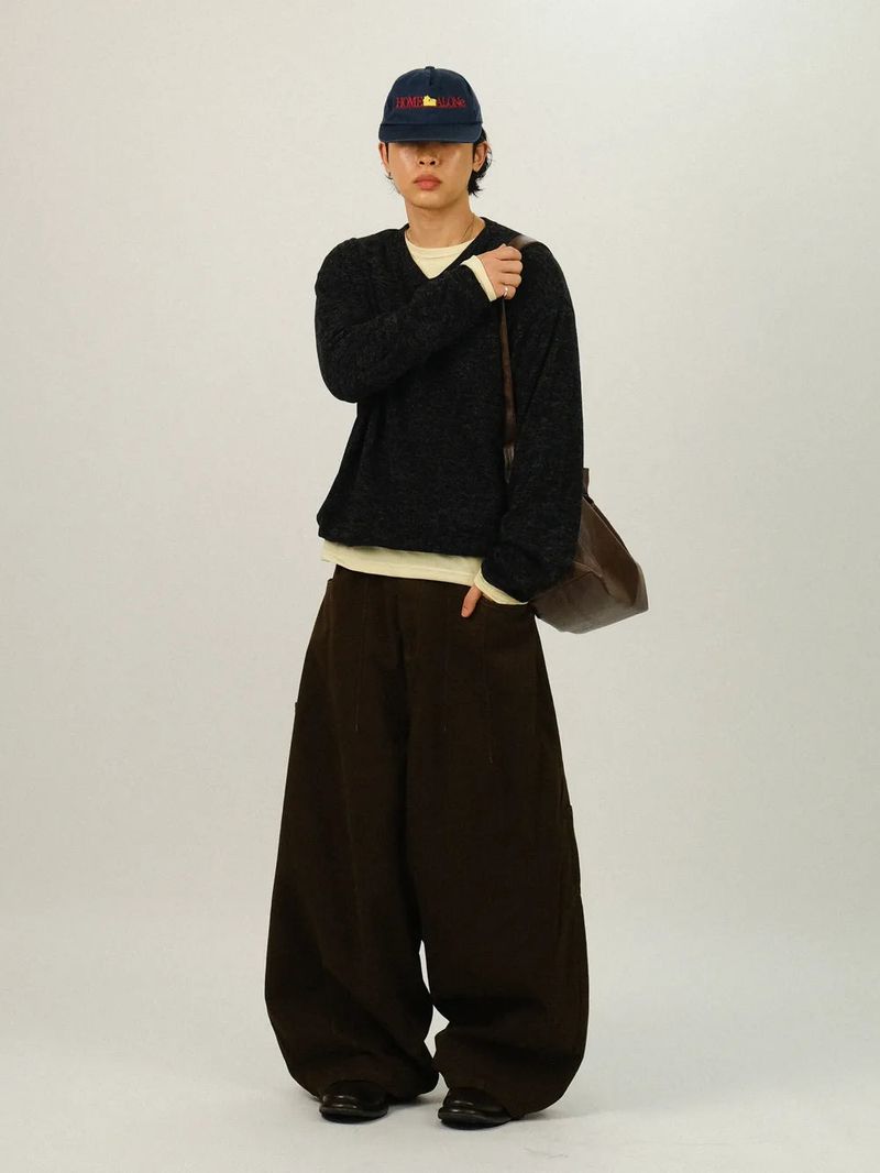 TG Basic Heather V-Neck Knit