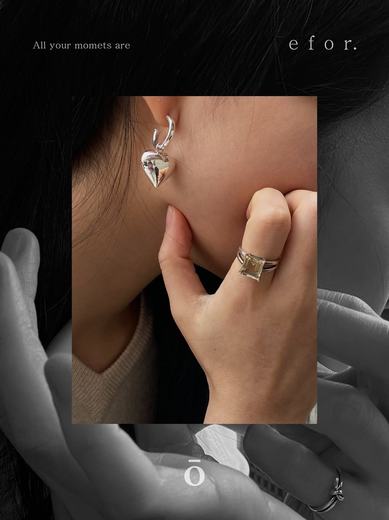 Oversize Heart Earrings