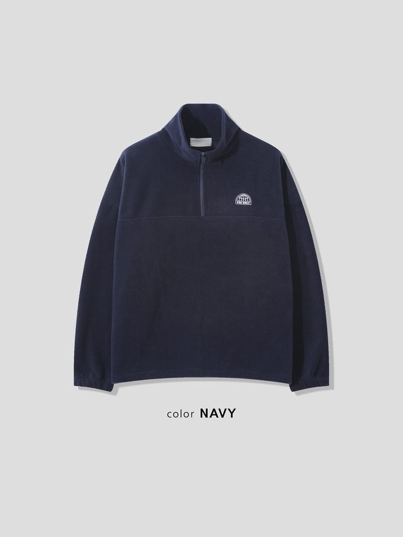 ルアーフリースハーフジップアップTシャツ (5color)