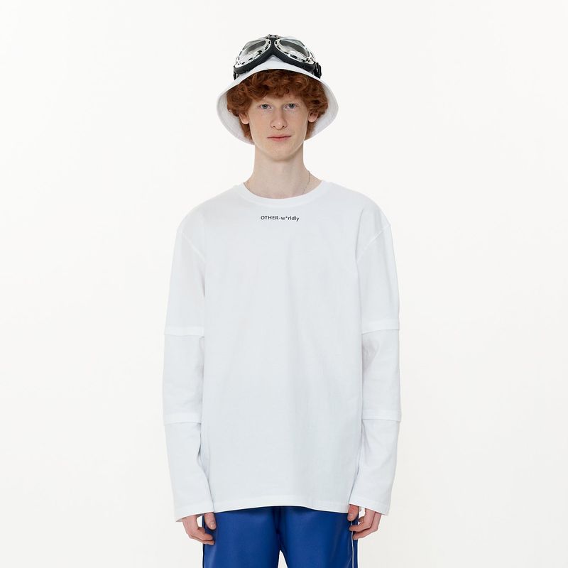 Triple Sleeve T-shirt [White]