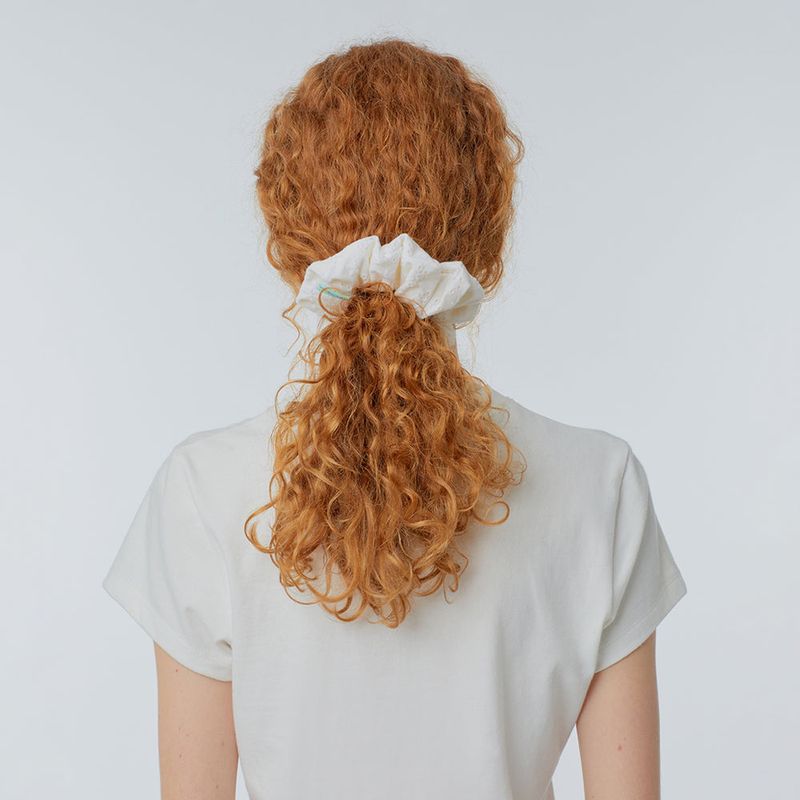 Lace hair scrunchie
