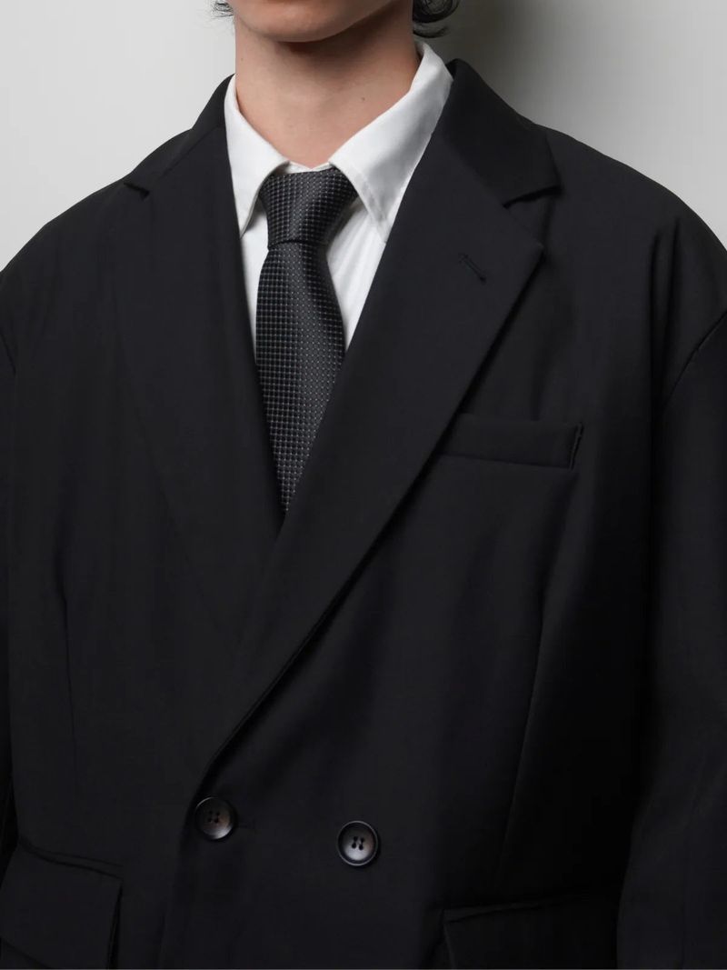 JT10 Cropped Double-Breasted Blazer