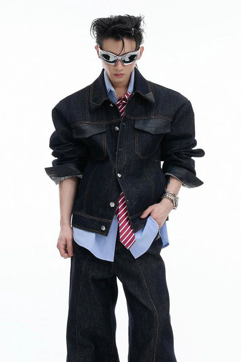 Croc Patch Denim Jacket