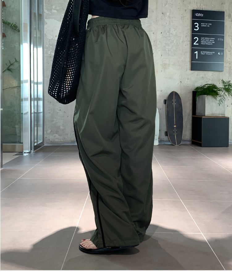 Kep Track Nylon Wide Pants / 3 colors