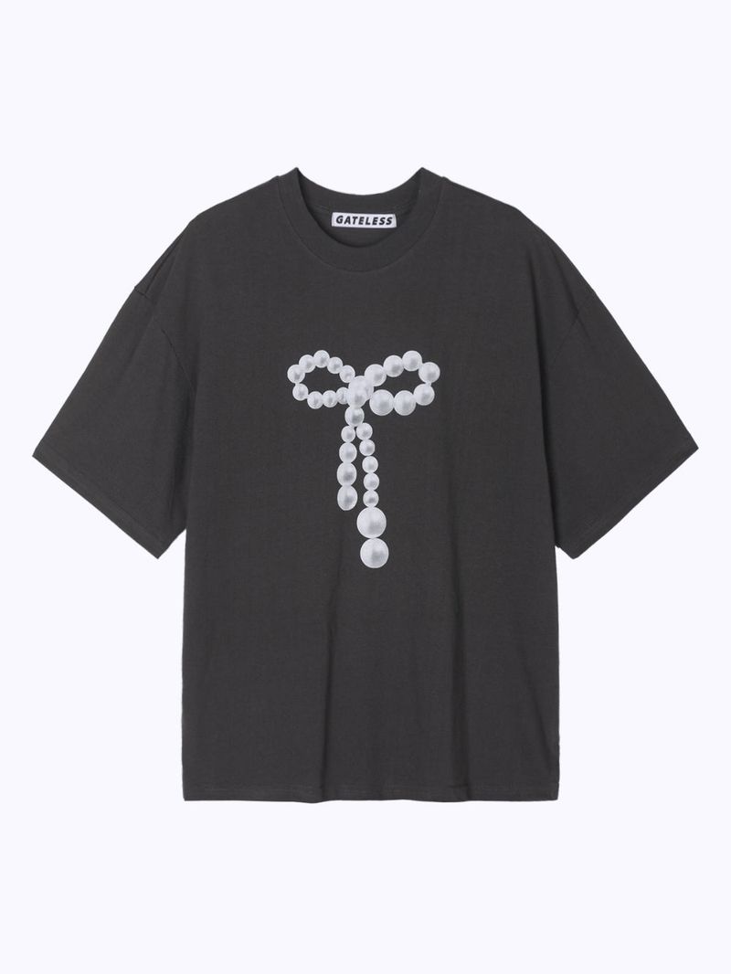 ビーズリボンTシャツ