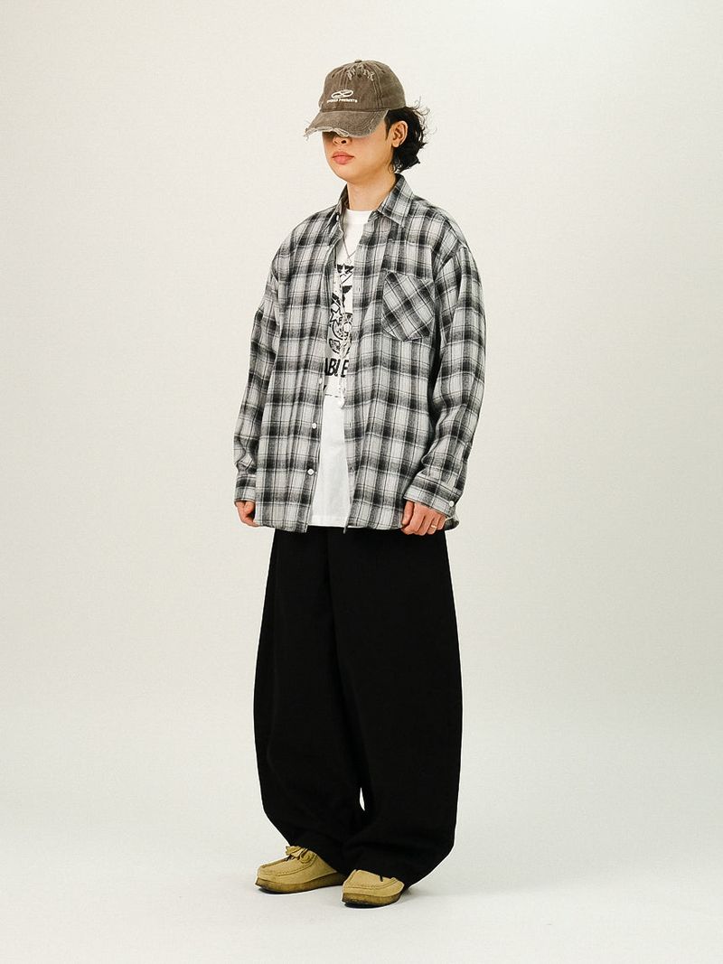 DE Back Point Wide Balloon Pants