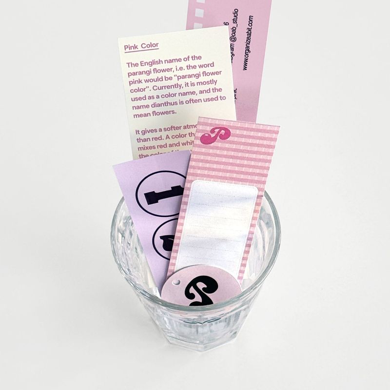 oab tone pack pink / scrap sticker set