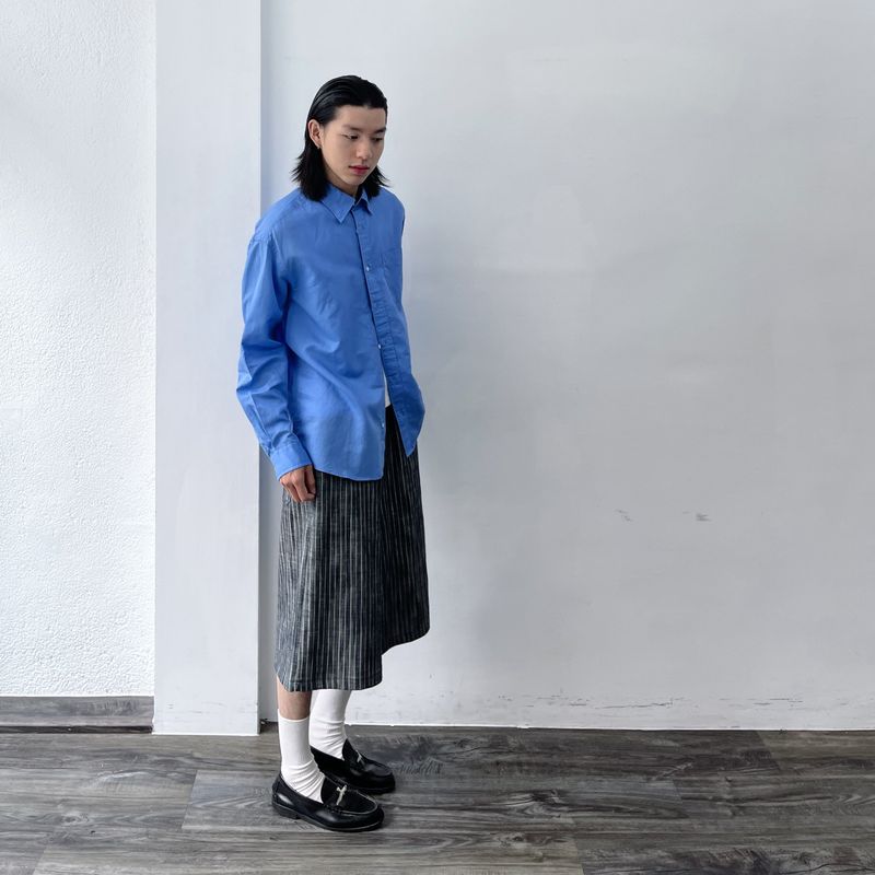 Drop-Shoulder Solid Shirt