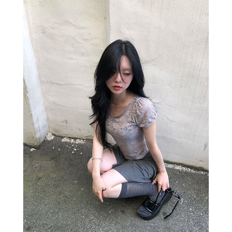 Posy Lace Puff T