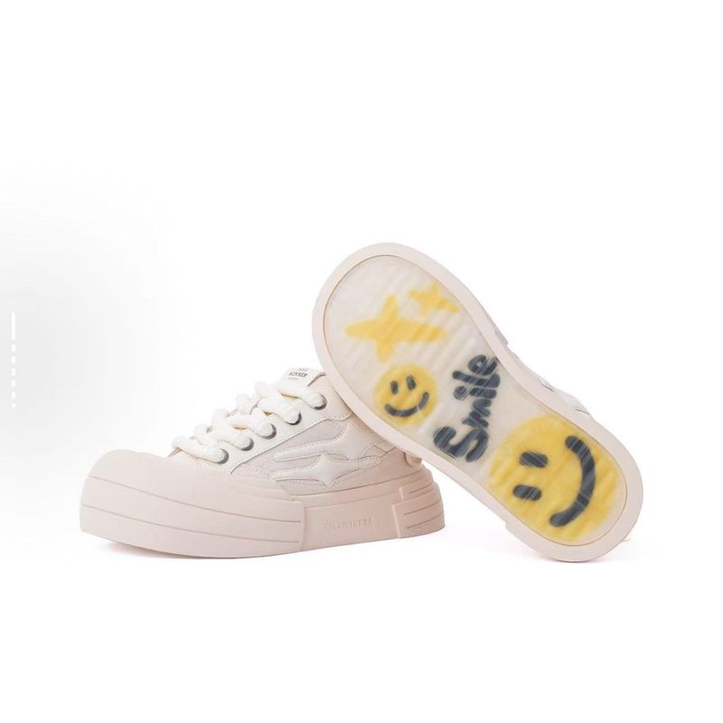 KILLWINNER Retro Thick-soled Chunky Shoes - White