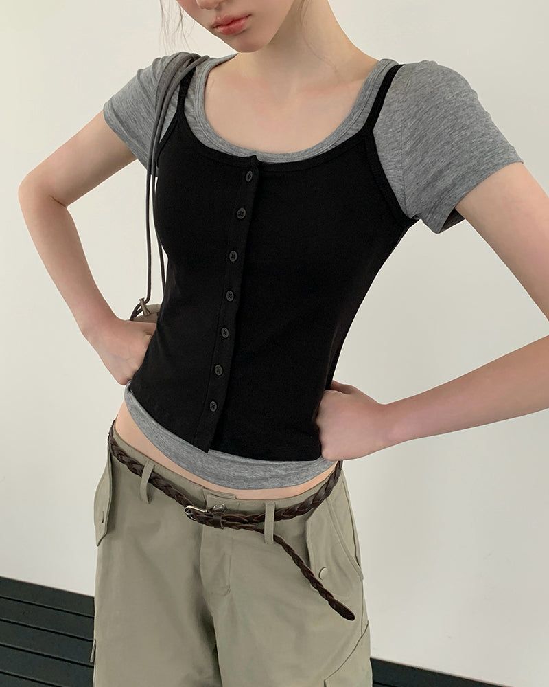 [ORIGINAL] Bonnet Button Sleeveless