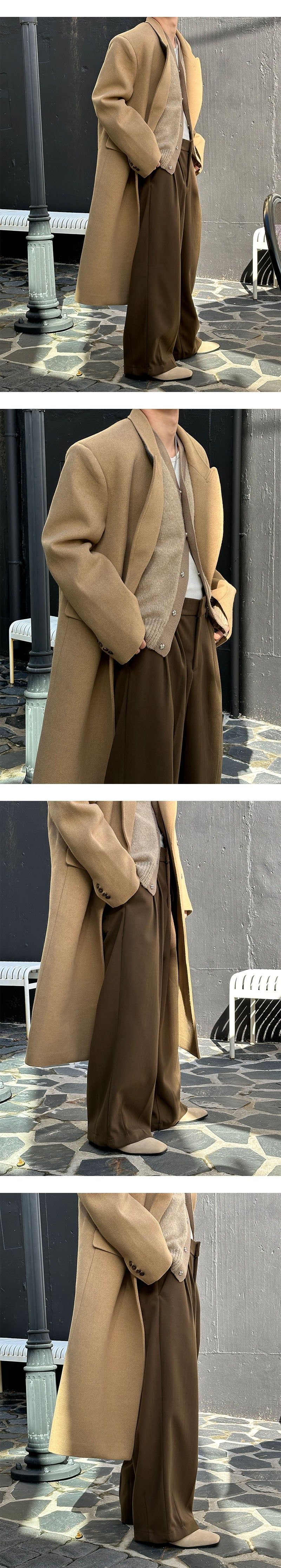 [F/W] Wool dart wide slacks(3color)