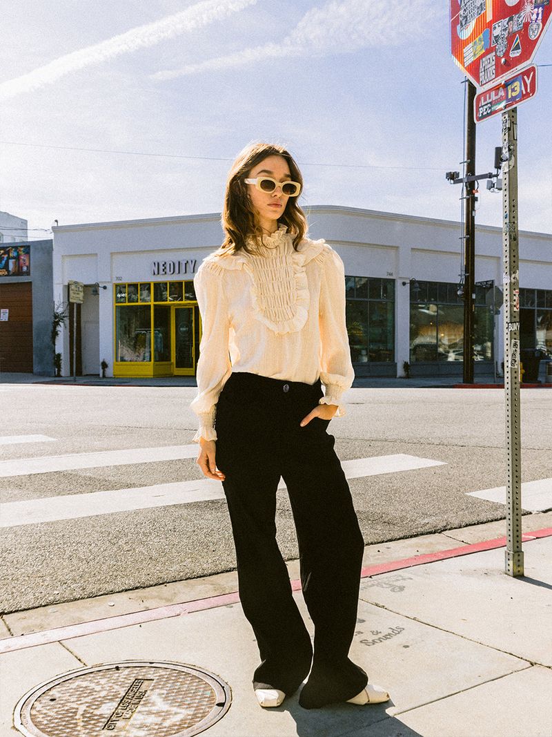 Frill Smocks blouse