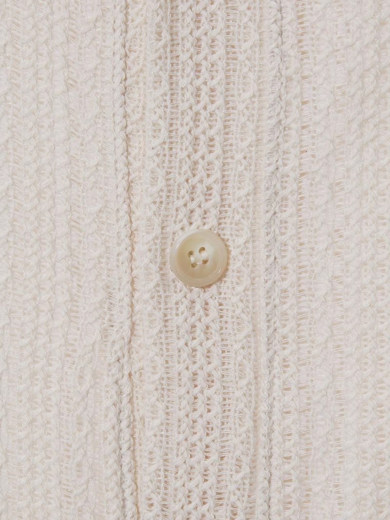 ASCLO Varsity Lace Short Sleeve Cardigan (3color)