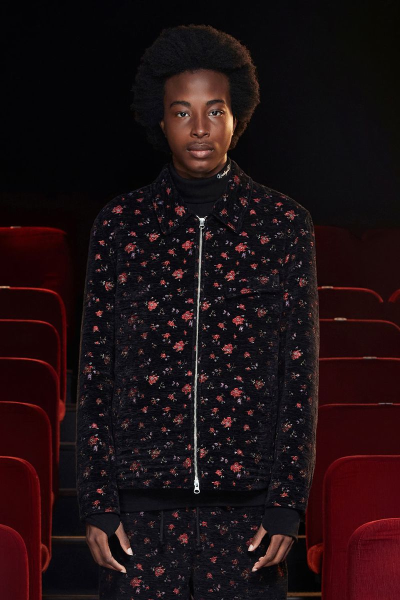 UNALLOYED(アナロイド)の「FLORAL JACQUARD ZIP JACKET / BLACK(Jackets/Outerwear)」