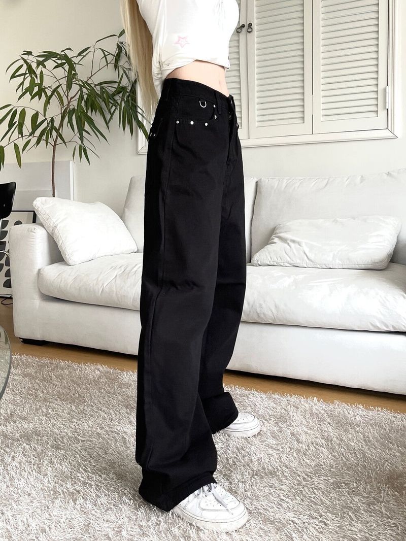 1450. Star stud black wide pt