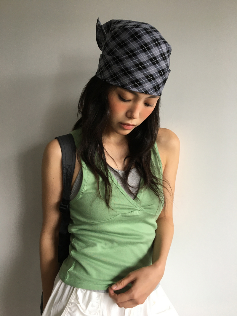 Kale check bandana (2color)