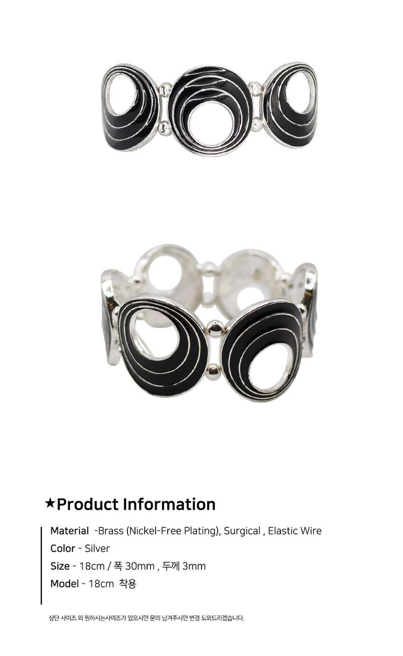 Enamel Layer Oval Bracelet